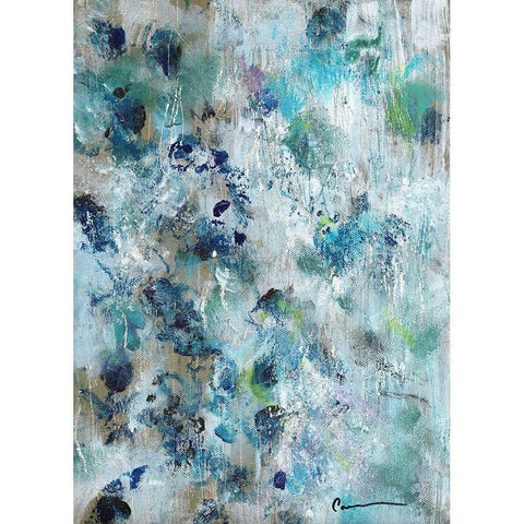 First Frost Black Modern Wood Framed Art Print by Carroccio, Lisa