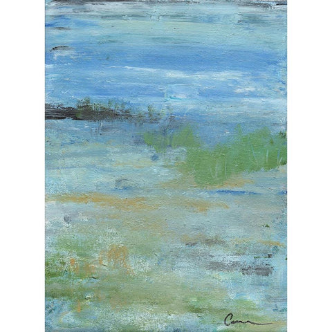 On the Shore Black Modern Wood Framed Art Print with Double Matting by Carroccio, Lisa