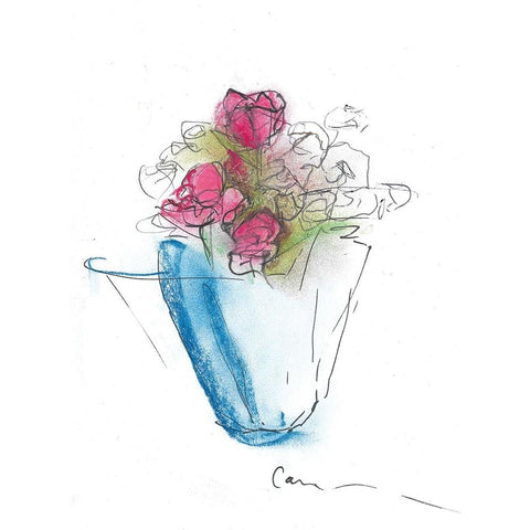 Rose Special Black Modern Wood Framed Art Print by Carroccio, Lisa