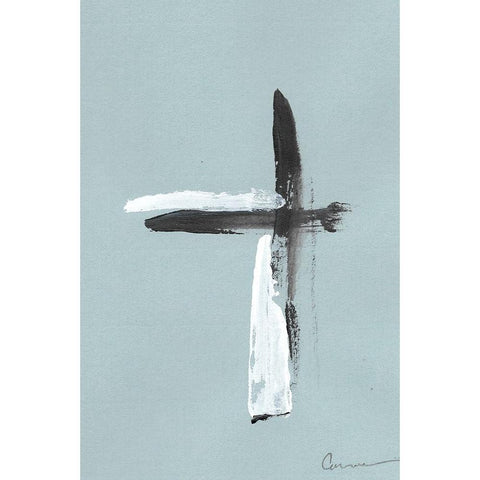 Swordplay  I Black Modern Wood Framed Art Print with Double Matting by Carroccio, Lisa