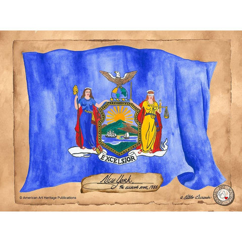 New York-Solo with background Black Modern Wood Framed Art Print with Double Matting by Alexander, Natalie