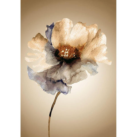 Blossom in Sienna I Gold Ornate Wood Framed Art Print with Double Matting by Regina