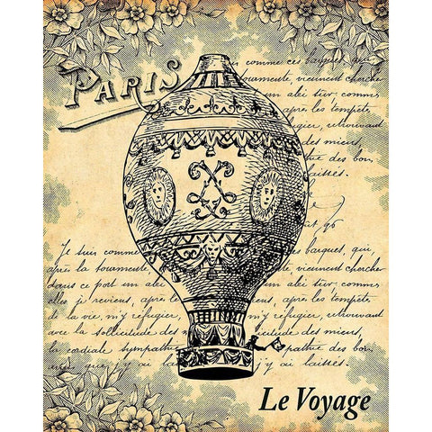 Le Voyage White Modern Wood Framed Art Print by Lynea