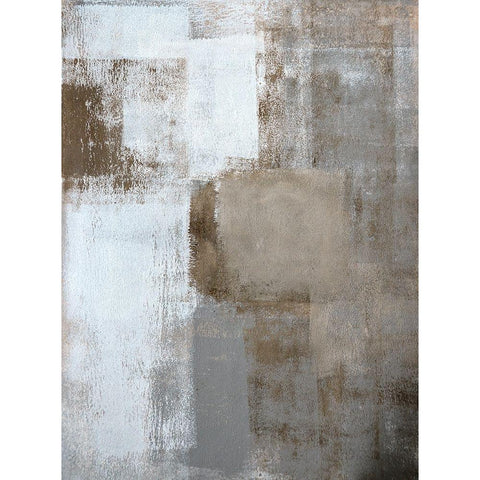 Neutral Texture I Black Modern Wood Framed Art Print by Tice, C.