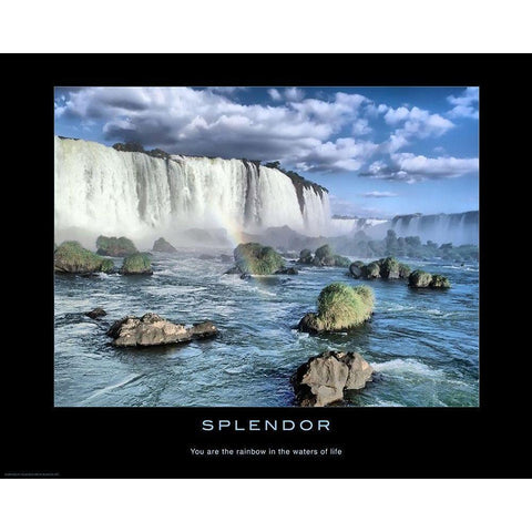 Splendor Black Modern Wood Framed Art Print with Double Matting by Anonymous