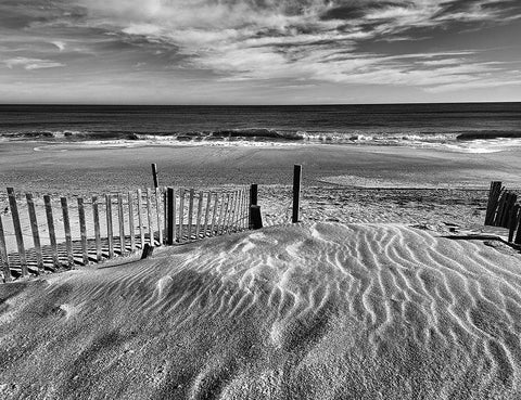 Pathway White Modern Wood Framed Art Print with Double Matting by Turek, Eve