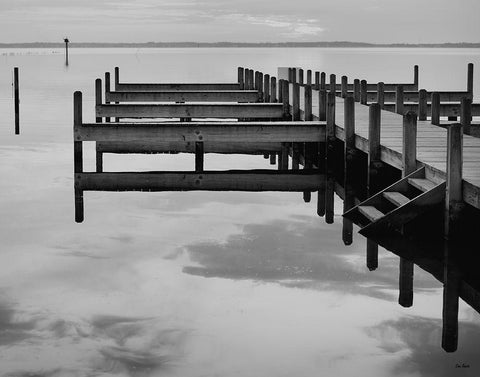 Stairway to Heaven White Modern Wood Framed Art Print with Double Matting by Turek, Eve