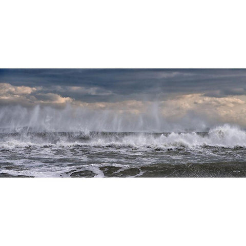 Wave Ballet White Modern Wood Framed Art Print by Turek, Eve