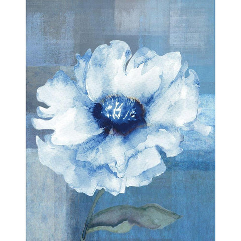 Spring Flower Abstract White Modern Wood Framed Art Print by Anonymous