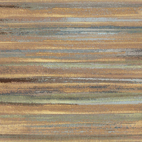 Ochre and Grey Abstract Il White Modern Wood Framed Art Print by Inuit