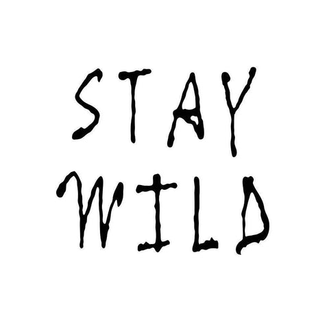 Stay Wild Gold Ornate Wood Framed Art Print with Double Matting by Anonymous