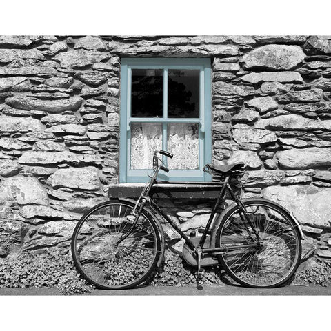 Bicycle by Rural Cottage Gold Ornate Wood Framed Art Print with Double Matting by Anonymous