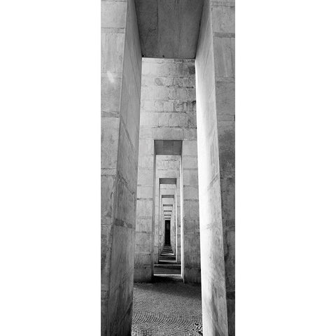 Infinity Black Modern Wood Framed Art Print with Double Matting by Graciet, Stephane