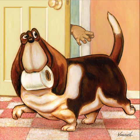 Give That Back Black Ornate Wood Framed Art Print with Double Matting by Kourosh