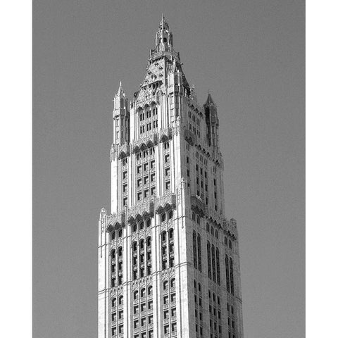 Woolworth Building, NY Black Modern Wood Framed Art Print by Maier, Phil
