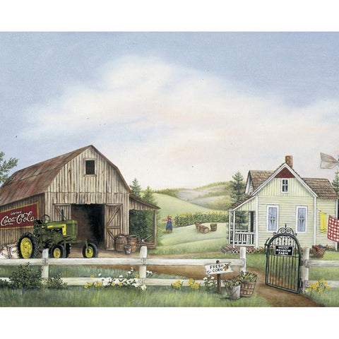 Fresh Corn Black Modern Wood Framed Art Print with Double Matting by Unknown