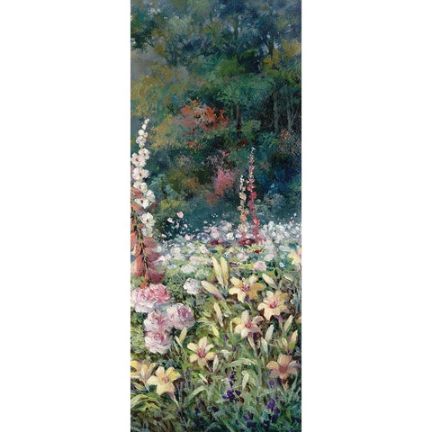 Gazebo on Lake III Black Modern Wood Framed Art Print with Double Matting by Unknown