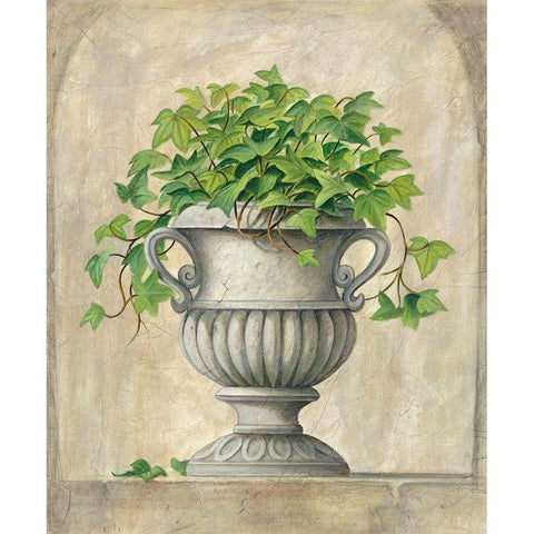 Urn I White Modern Wood Framed Art Print by Unknown