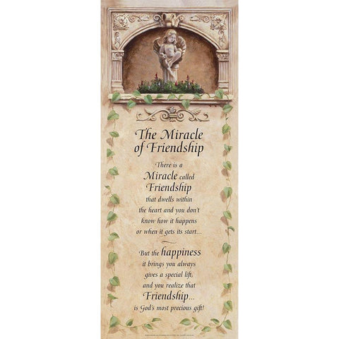 Miracle of Friendship White Modern Wood Framed Art Print by Unknown