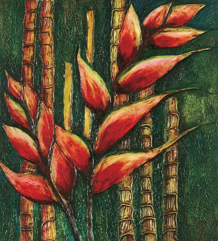 Passion Fruit I Black Ornate Wood Framed Art Print with Double Matting by Unknown