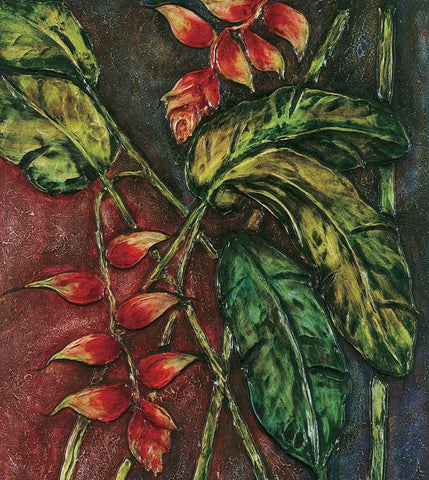 Passion Fruit II Black Ornate Wood Framed Art Print with Double Matting by Unknown