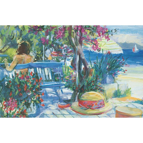 Dejeuner sur la Plage Gold Ornate Wood Framed Art Print with Double Matting by Unknown