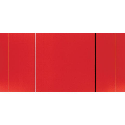 Thin Red Lines White Modern Wood Framed Art Print by Unknown