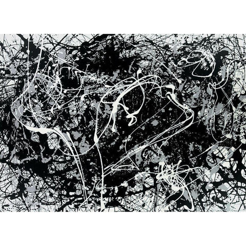 In the Woods White Modern Wood Framed Art Print by Unknown