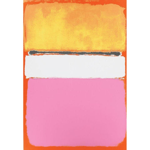 Rectangles White Modern Wood Framed Art Print by Unknown