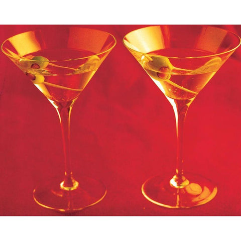 Martini IV Gold Ornate Wood Framed Art Print with Double Matting by Unknown