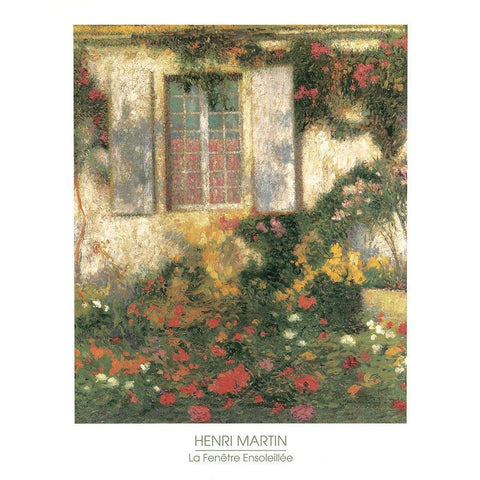 La Fenetre White Modern Wood Framed Art Print by Martin