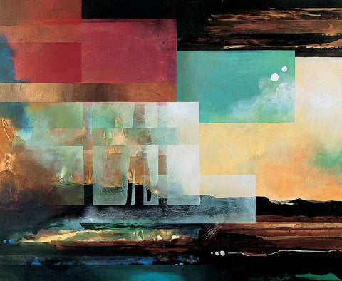 Grand Canyon Abstract I Black Modern Wood Framed Art Print by Unknown