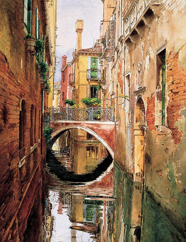 Ponta Veneziano White Modern Wood Framed Art Print with Double Matting by Unknown