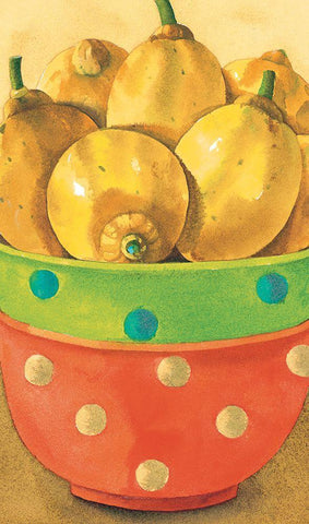 Lemons Black Ornate Wood Framed Art Print with Double Matting by Unknown