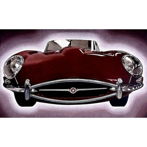 Sports Car I Black Modern Wood Framed Art Print with Double Matting by Unknown