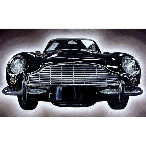 Sports Car II Black Modern Wood Framed Art Print by Unknown