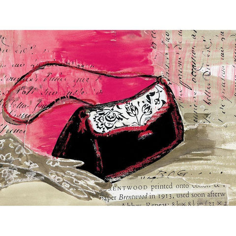 The Purse White Modern Wood Framed Art Print by Unknown