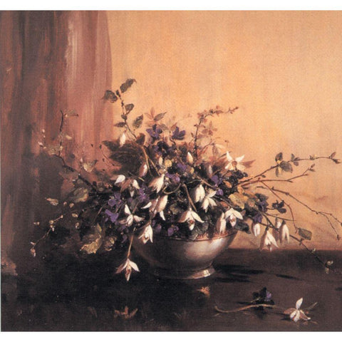 Pewter Bowl Black Modern Wood Framed Art Print by Unknown