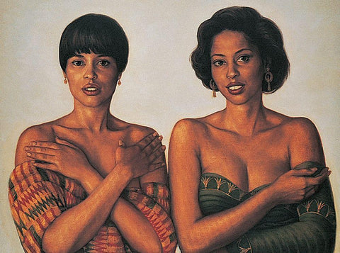 Cover Up Black Ornate Wood Framed Art Print with Double Matting by Unknown