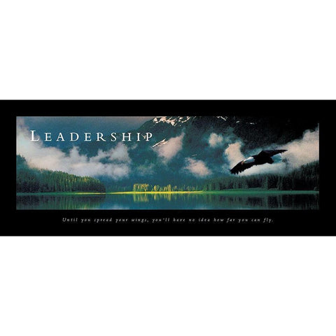 Leadership - Eagle White Modern Wood Framed Art Print by Frontline