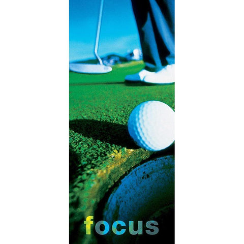 Focus - Putter White Modern Wood Framed Art Print by Frontline