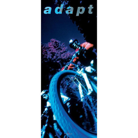 Adapt Biking White Modern Wood Framed Art Print by Unknown