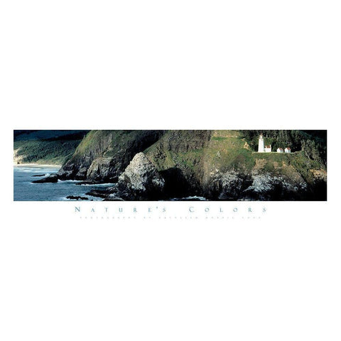 Rocky Shores Black Modern Wood Framed Art Print with Double Matting by Unknown