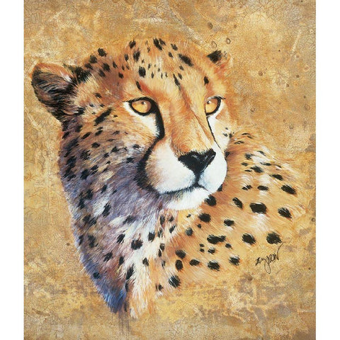 Jaguar White Modern Wood Framed Art Print by Unknown