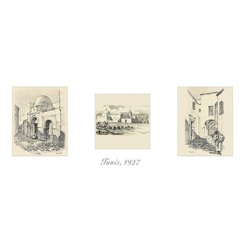 Tunis Gold Ornate Wood Framed Art Print with Double Matting by Unknown