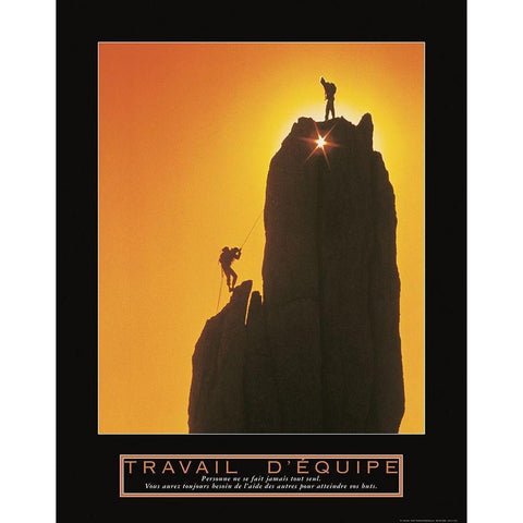 Traivail - D Equipe Black Modern Wood Framed Art Print with Double Matting by Frontline