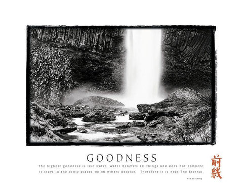 Goodness Black Ornate Wood Framed Art Print with Double Matting by Unknown