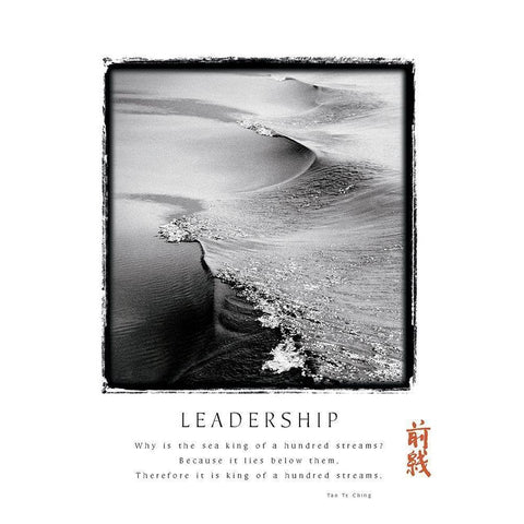 Leadership White Modern Wood Framed Art Print by Unknown