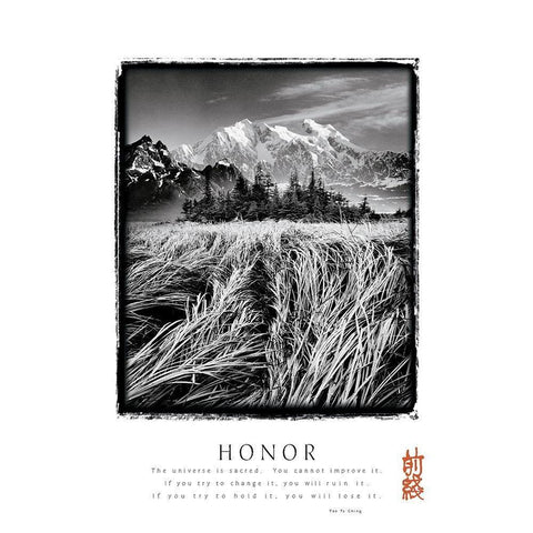 Honor Gold Ornate Wood Framed Art Print with Double Matting by Unknown