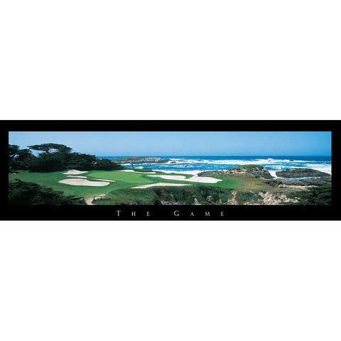 Golf - The Game I Black Modern Wood Framed Art Print with Double Matting by Unknown